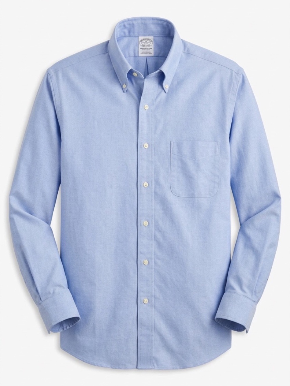 Brooks Brothers Men's Cobalt Blue Wrinkle-Free Shirt - size 16/32 🌟